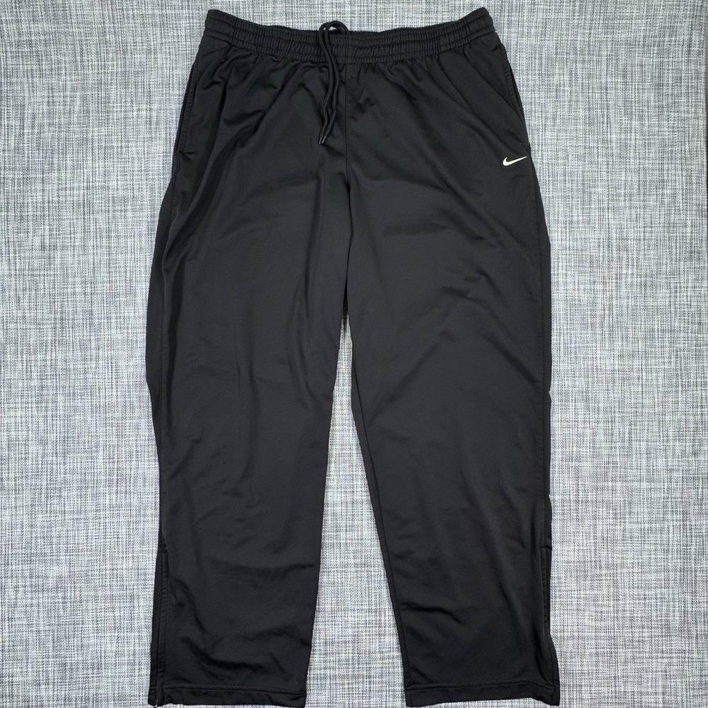 Nike Mens 2000s V Rio Warm Up Track Pants 3XL Black Ankle Zip Pockets 148512